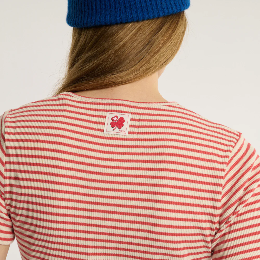 Merci - T-shirt Carlotta - Rouge - Image 5