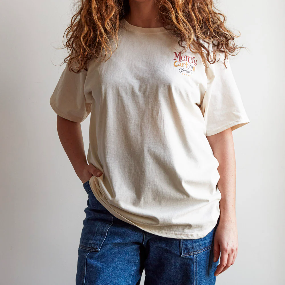 Merci - T-Shirt Cartoon Palace - Ecru - Image 2