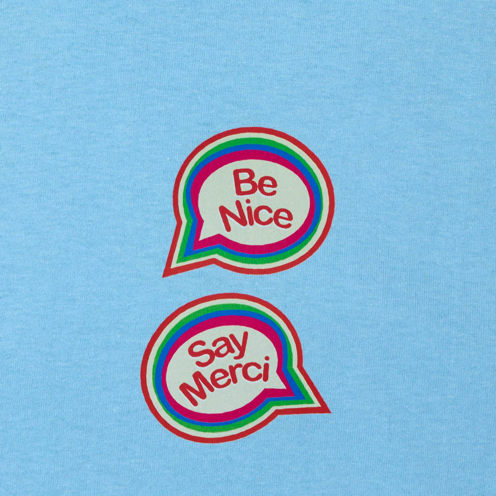 Merci - T-shirt Enfant Be Nice - Bleu - Image 4