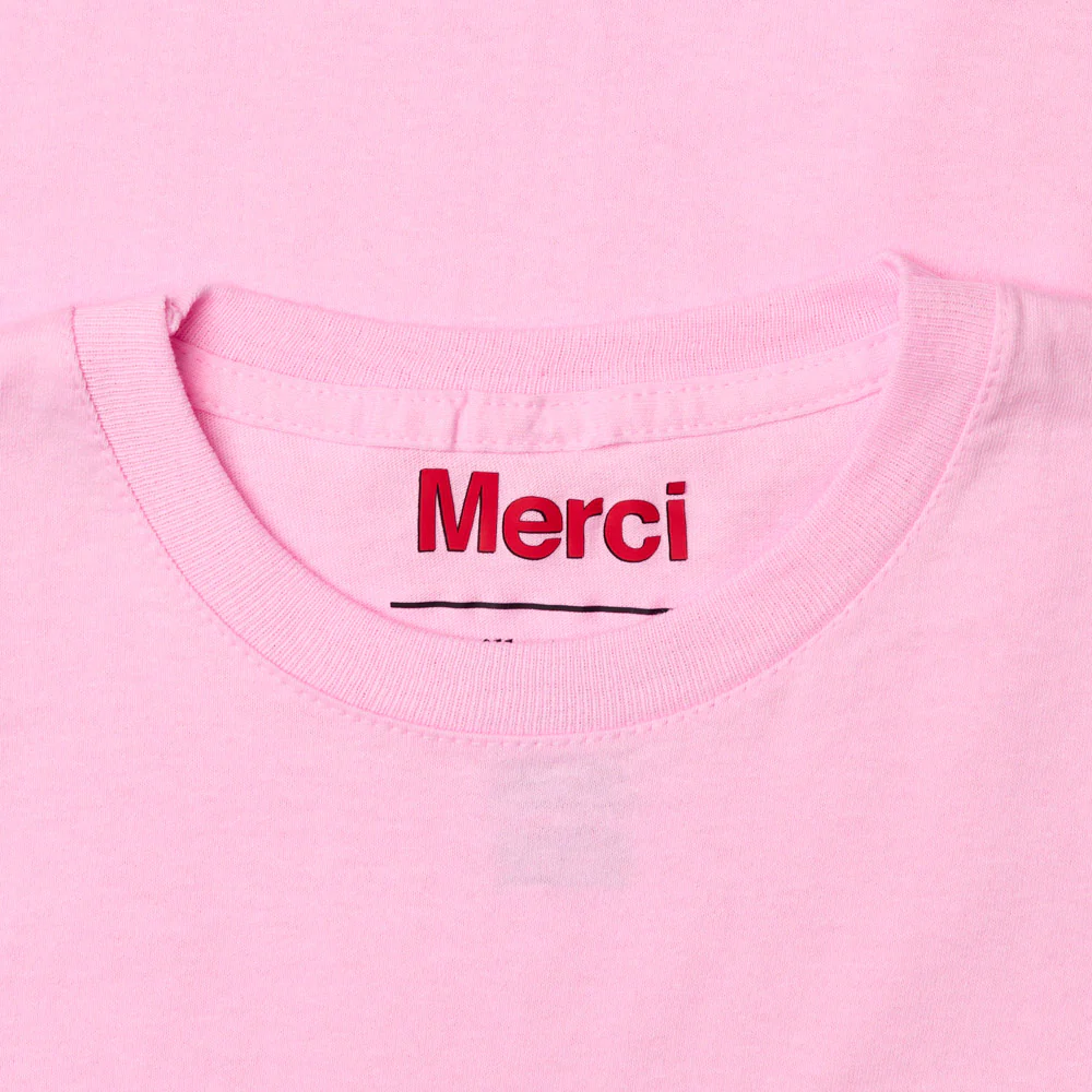 Merci - T-shirt Enfant Be Nice - Rose - Image 3
