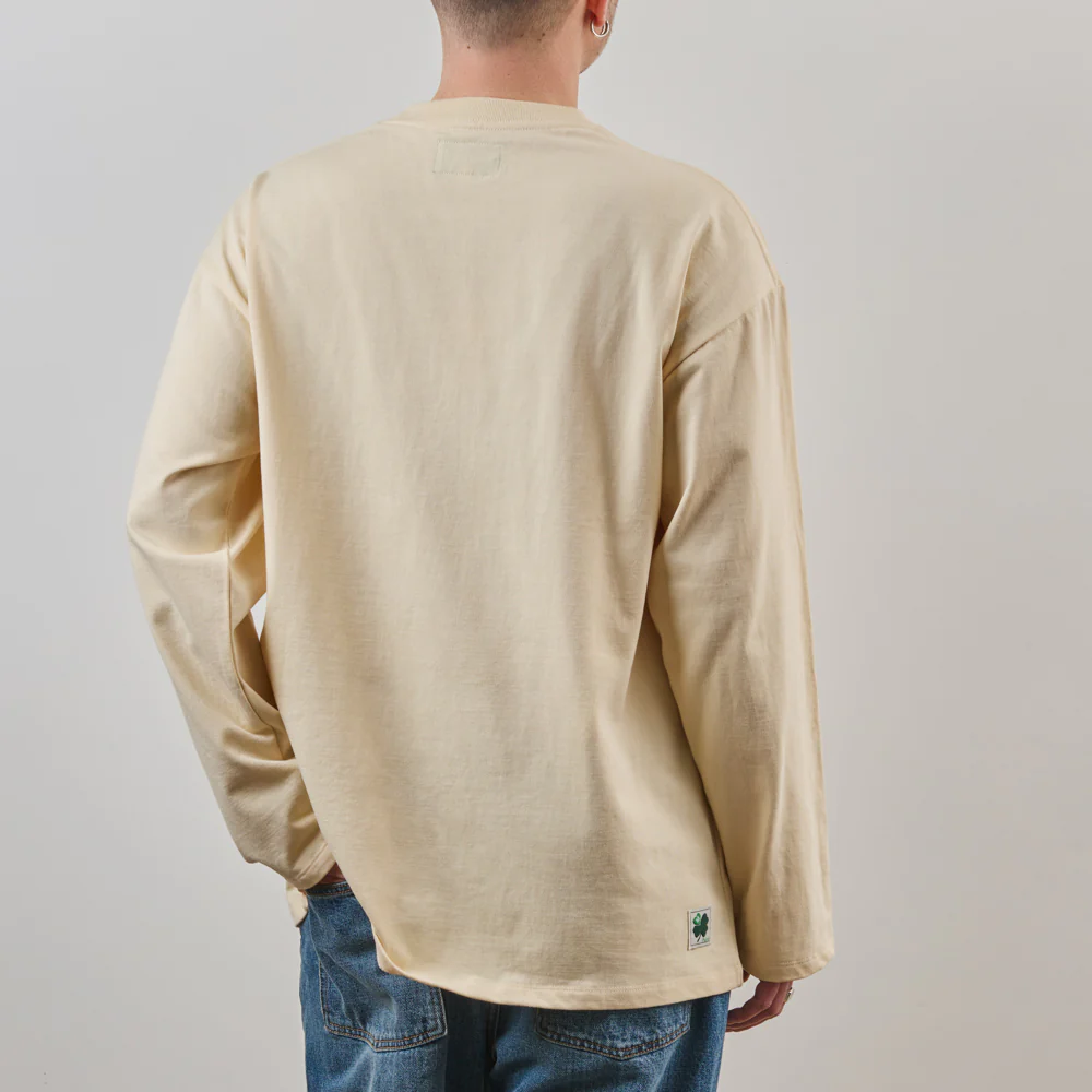 Merci - T-Shirt Ls Aurelien - Beige - Image 2