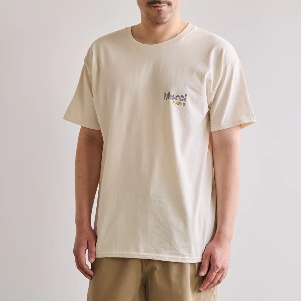 Merci - T-Shirt Maps Paris - Ecru
