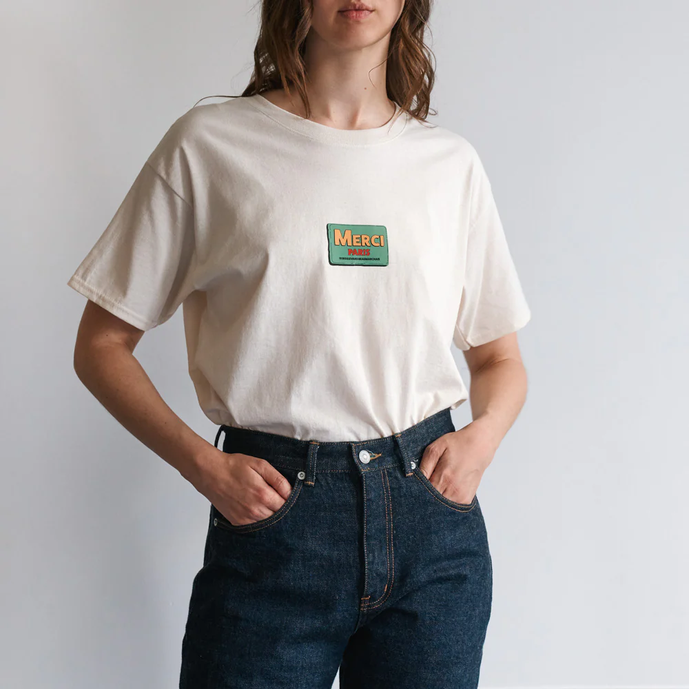 Merci - T-shirt MC Conserve Merci - Ecru