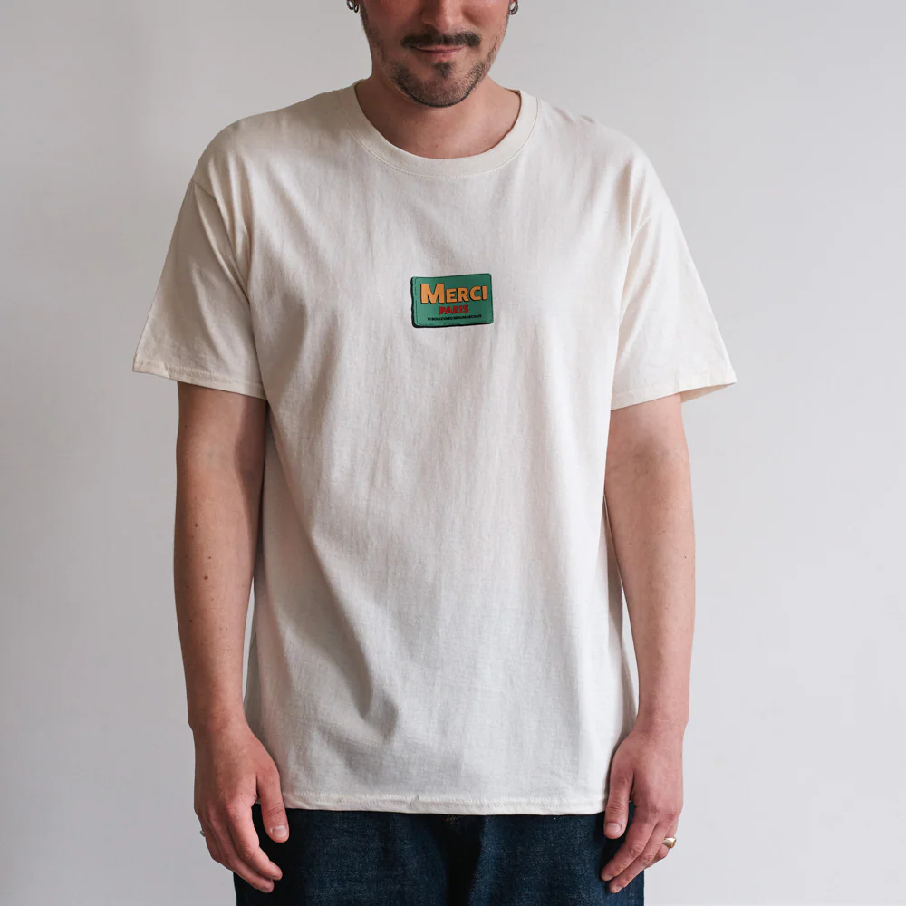 Merci - T-shirt MC Conserve Merci - Ecru - Image 2