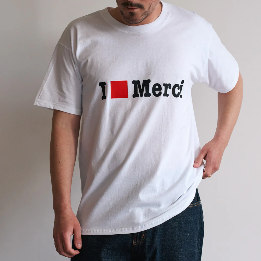 Merci - T-shirt MC I Love Merci - Blanc - Image 2