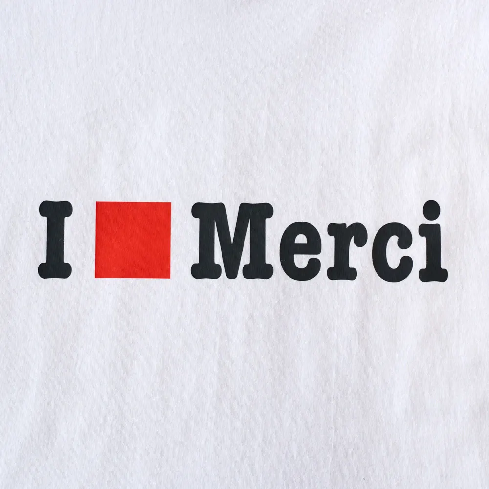Merci - T-shirt MC I Love Merci - Blanc - Image 5