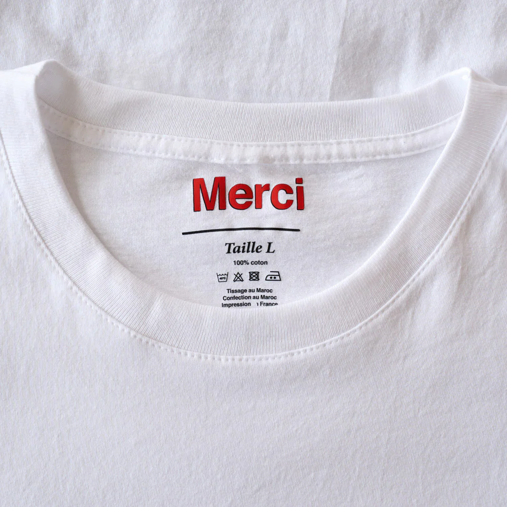 Merci - T-shirt MC I Love Merci - Blanc - Image 6