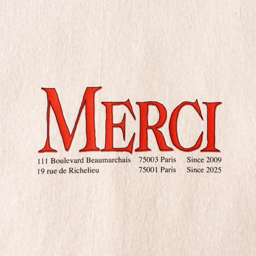 Merci - T-shirt MC Merci - Ecru - Image 4