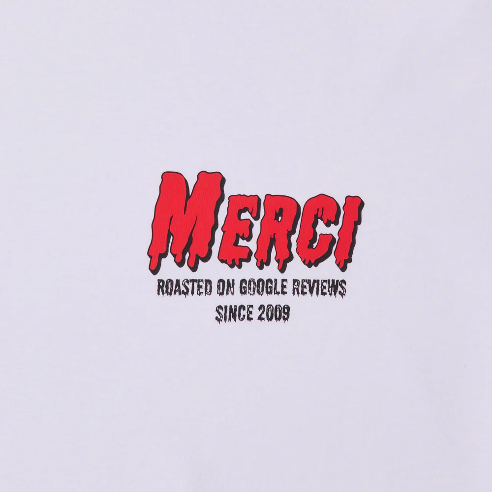 Merci - T-shirt ML Roasted - Blanc - Image 3