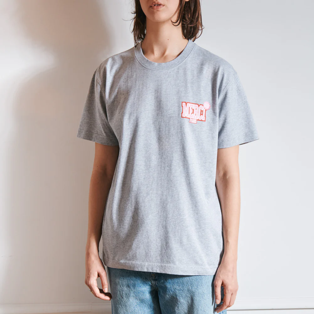 Merci - T-Shirt Non Merci College - Gris - Image 3