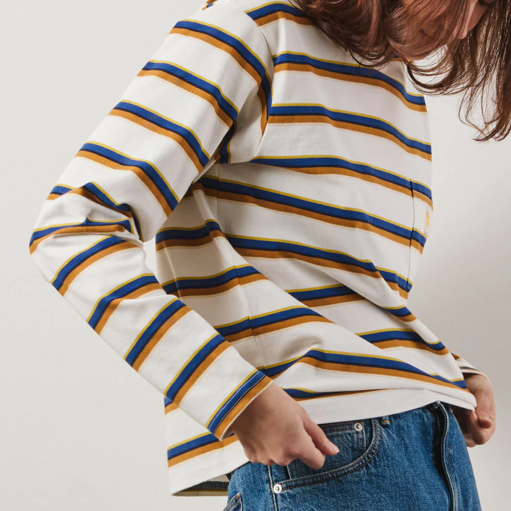 Merci - T-Shirt Nora Stripes - Crème - Image 2