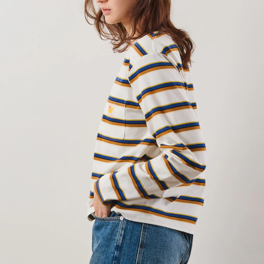 Merci - T-Shirt Nora Stripes - Crème - Image 3