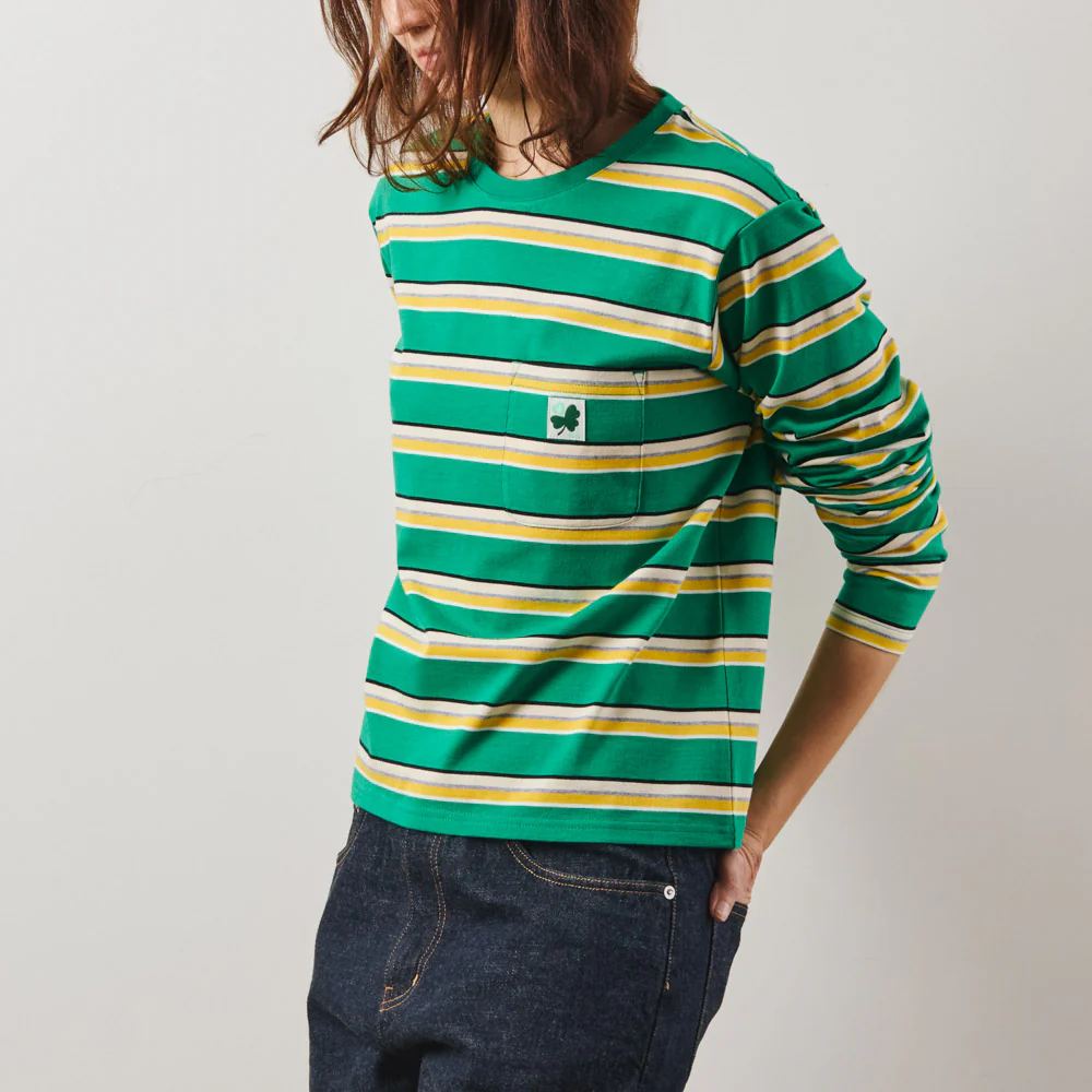Merci - T-Shirt Nora Stripes - Vert - Image 2