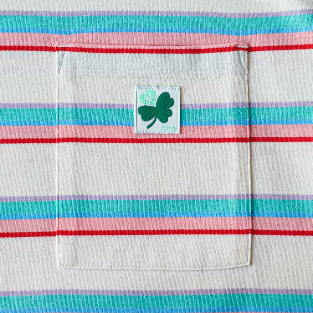 Merci - T-Shirt Vadim Stripes - Rose - Image 3