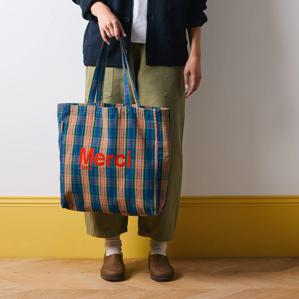 Merci - Tote Bag en coton - Violet, Orange & Rouge - Image 2