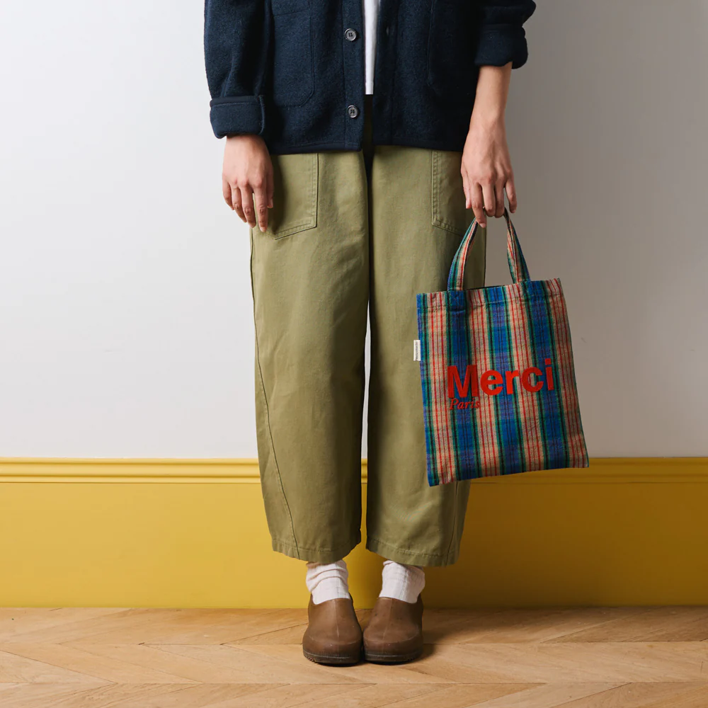 Merci - Tote Bag en coton - Violet, Orange & Rouge - Image 3
