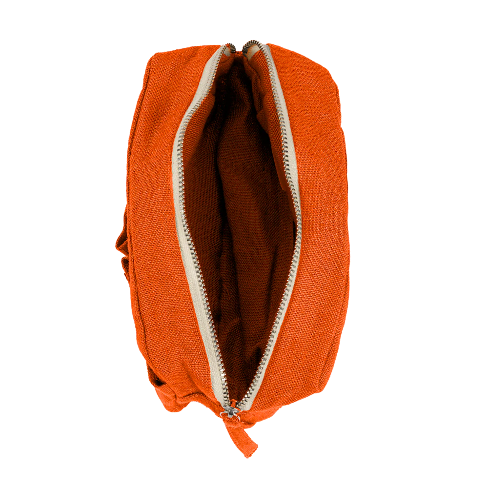 Merci - Trousse en lin lavé - Orange Zeste - Image 5