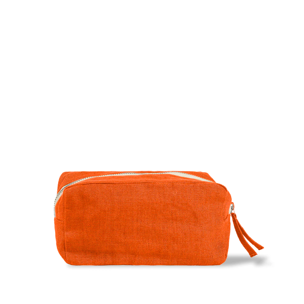 Merci - Trousse en lin lavé - Orange Zeste - Image 7