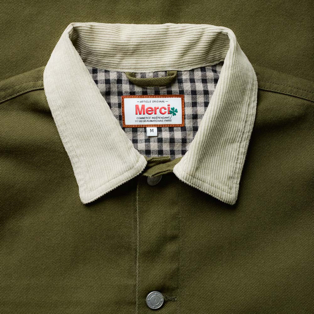 Merci - Veste Marvin - Olive & Crème - Image 3