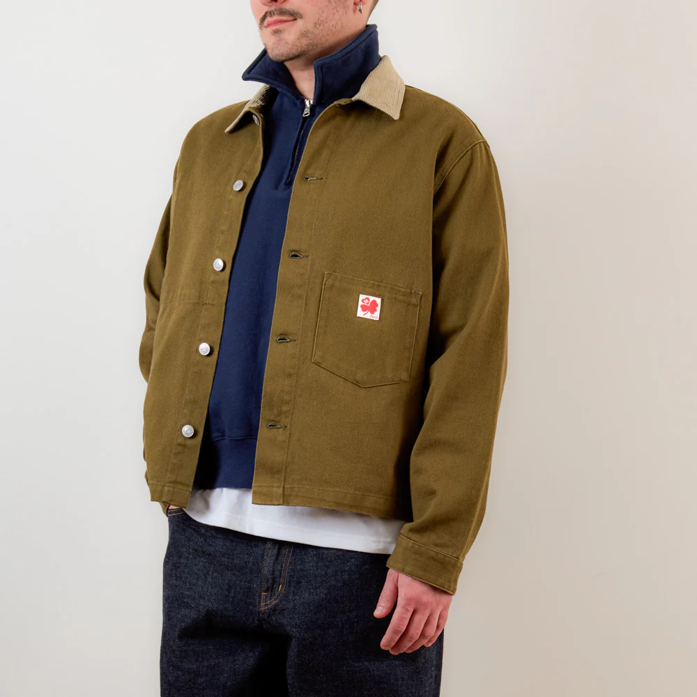 Merci - Veste Marvin - Olive & Crème - Image 4