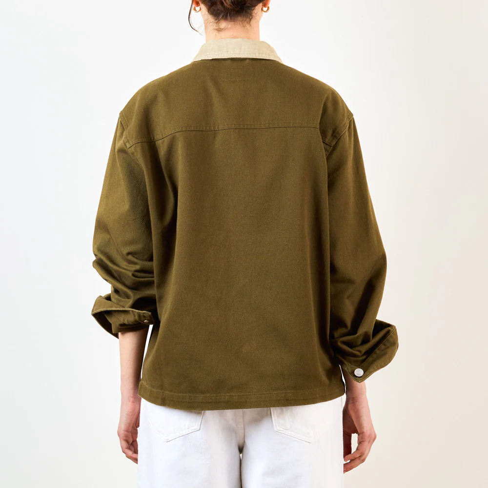 Merci - Veste Marvin - Olive & Crème - Image 6