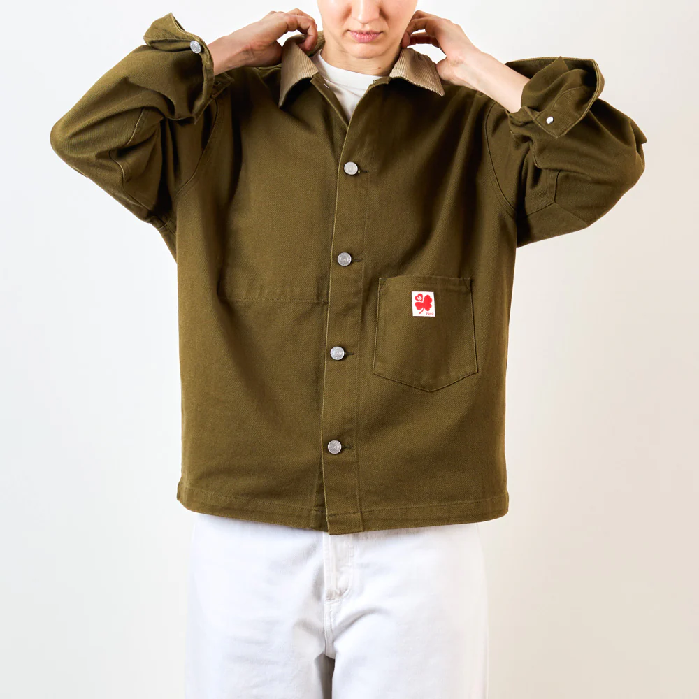 Merci - Veste Marvin - Olive & Crème - Image 7