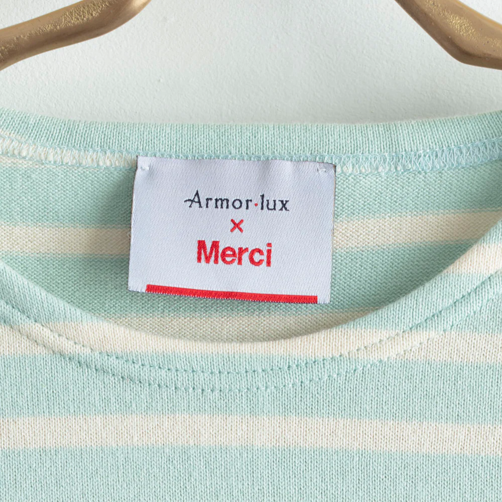 Merci x Armor-lux - Marinière Manches Longues - Bleu - Image 5
