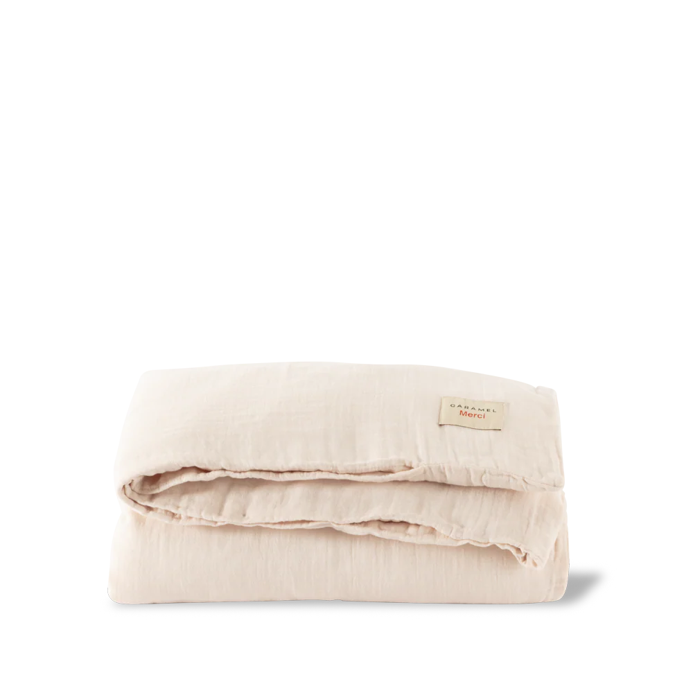 Caramel x Merci - Housse de couette en gaze de coton - Rose de Bagatelle - Image 5