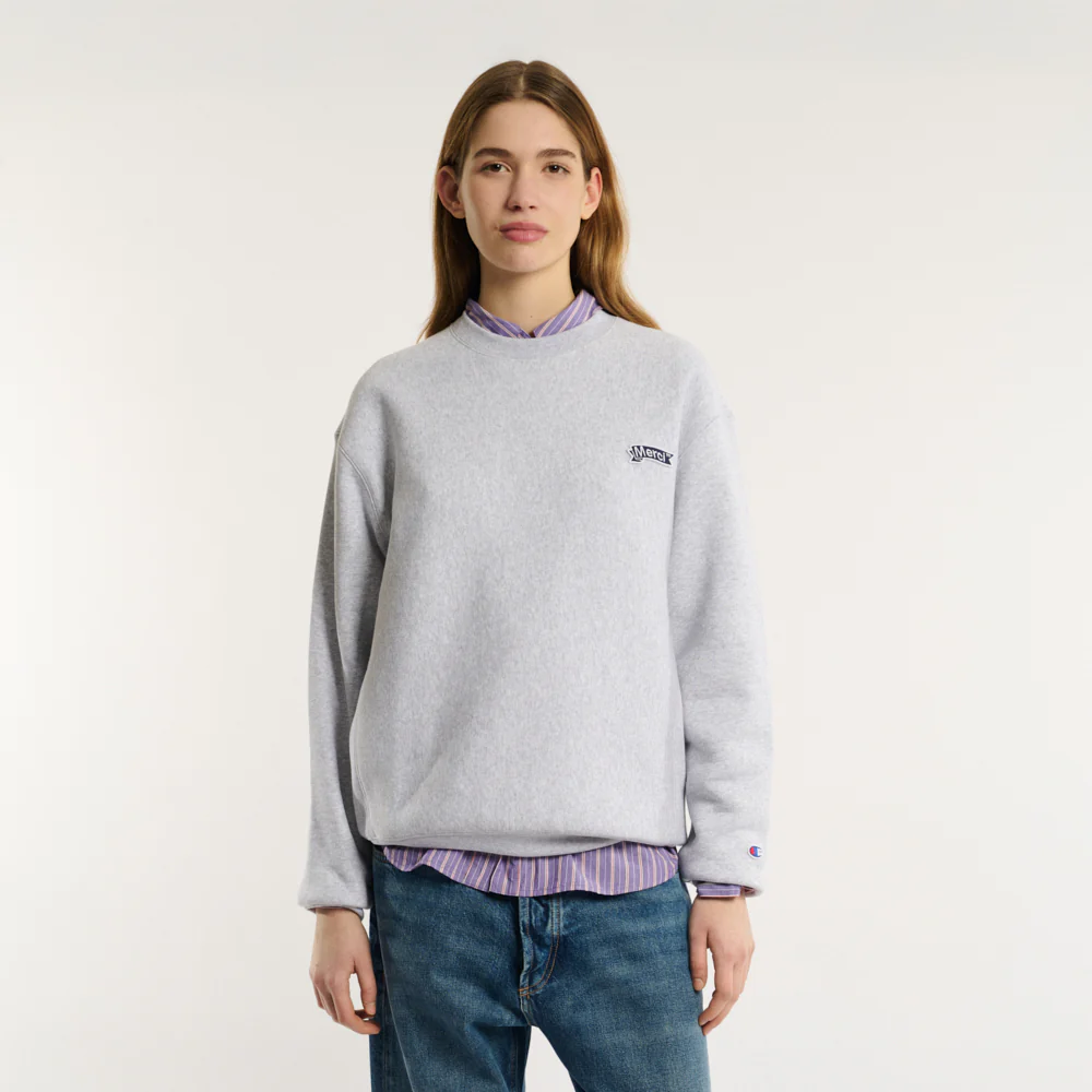 Merci x Champion - Crewneck Merci Patch - Gris - Image 5