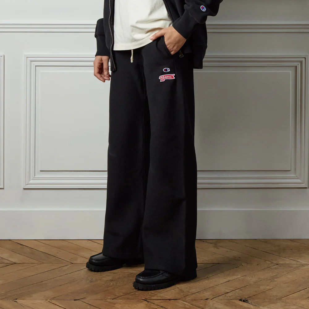 Merci x Champion - Jogging Straight Patch - Noir - Image 3