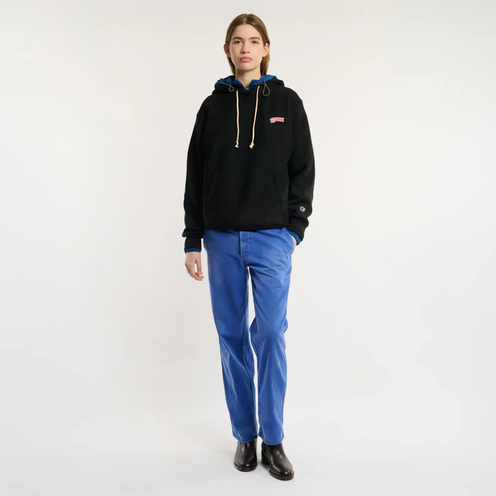 Merci x Champion - Sweat Ă Capuche Merci Patch - Noir - Image 3