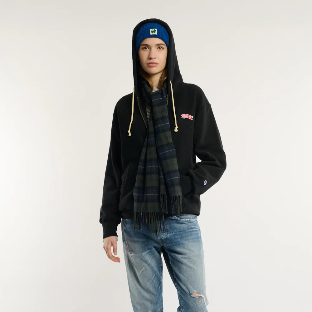Merci x Champion - Sweat Full Zip Patch - Noir - Image 5