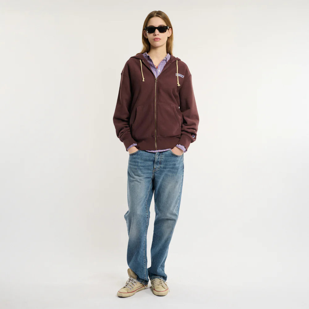 Merci x Champion - Sweat Full Zip Patch - Wine - Image 3