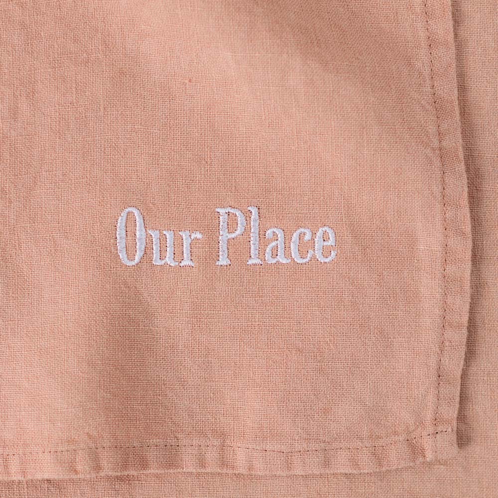 Merci x Our Place - Set de table en lin lavé - Rose Argile - Image 2