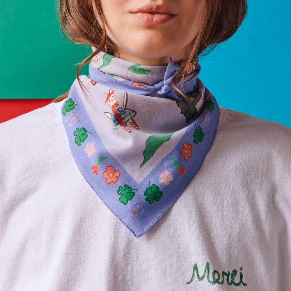 Merci x Shia McShia - Bandana - Violet - Image 3