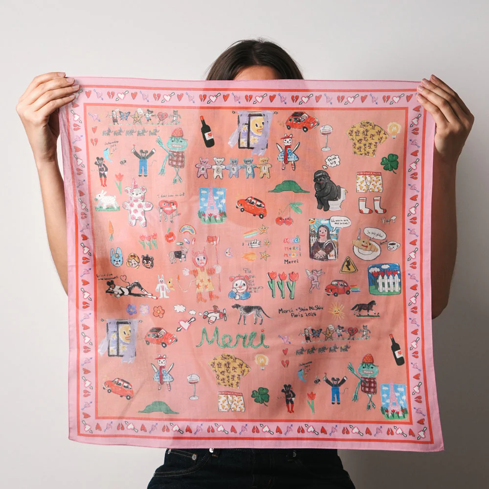 Merci x Shia McShia - Bandana - Rose - Image 2