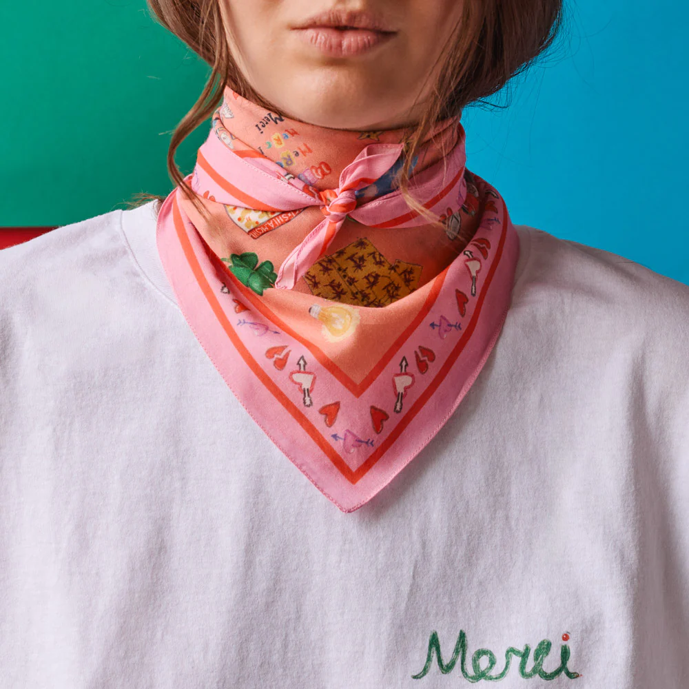 Merci x Shia McShia - Bandana - Rose - Image 4