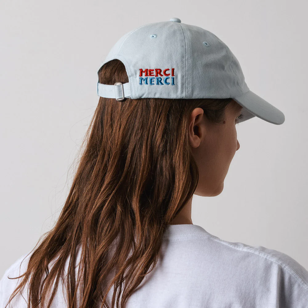 Merci x Shia McShia - Casquette Kids Croissant - Bleu - Image 4
