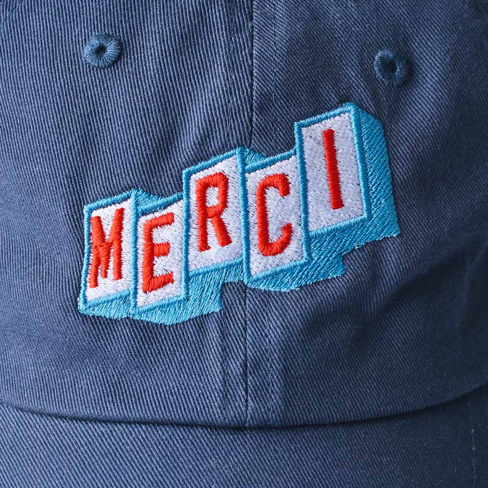 Merci x Shia McShia - Casquette Merci Blocks - Marine