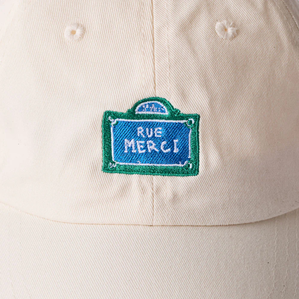 Merci x Shia McShia - Casquette Rue Merci - Ecru - Image 4
