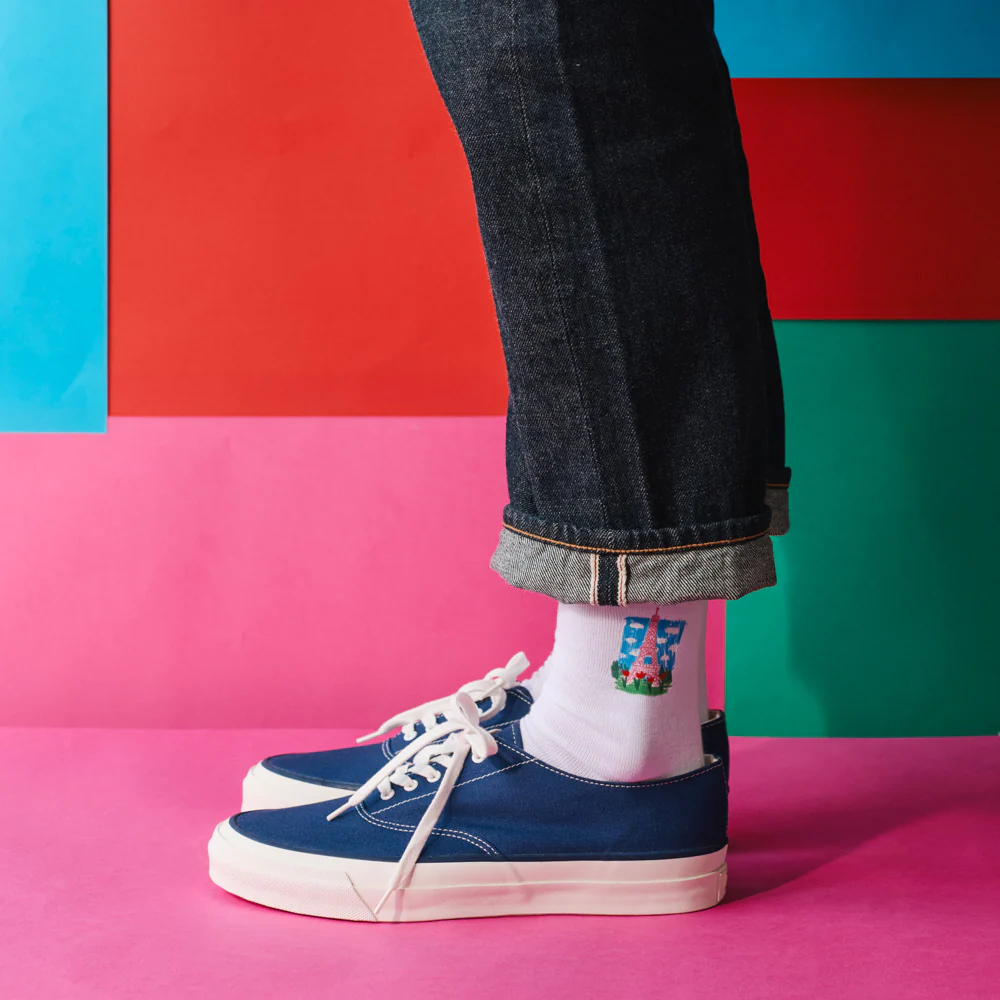 Merci x Shia McShia - Chaussettes Tour Eiffel & Merci - Image 5