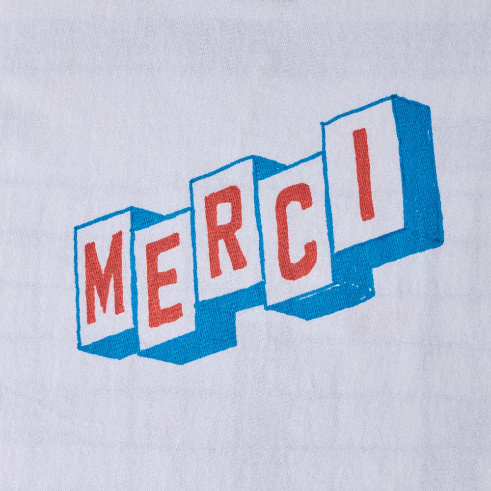 Merci x Shia McShia - T-Shirt Metro Snake - Blanc - Image 3