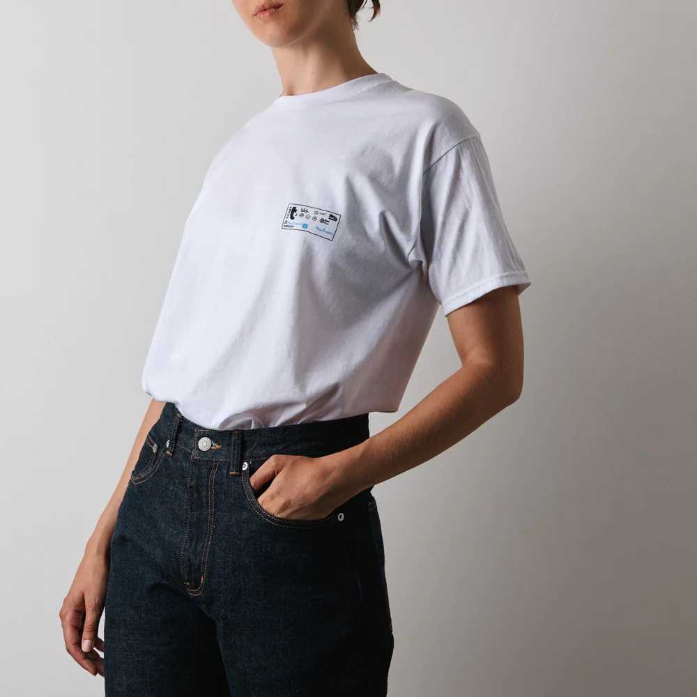 Merci x Shia McShia - T-Shirt Ticket De Metro - Blanc - Image 5