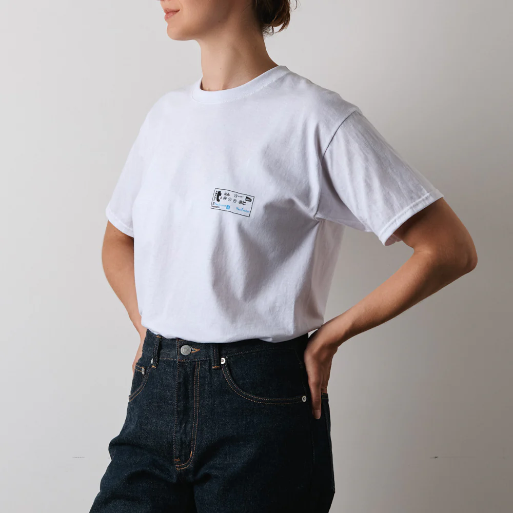 Merci x Shia McShia - T-Shirt Ticket De Metro - Blanc - Image 6