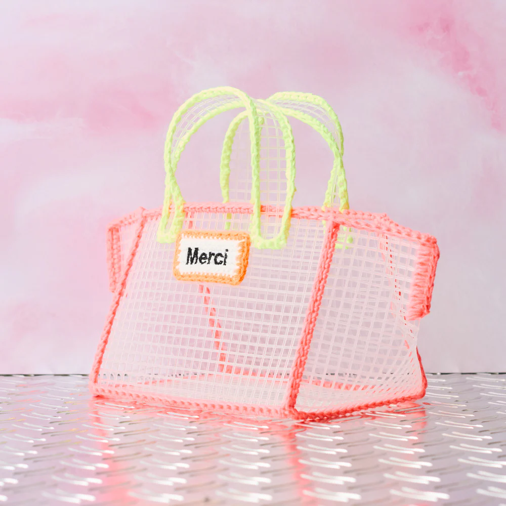 Mimi Salon x Merci - Sac Panier XS - Neon - Image 2