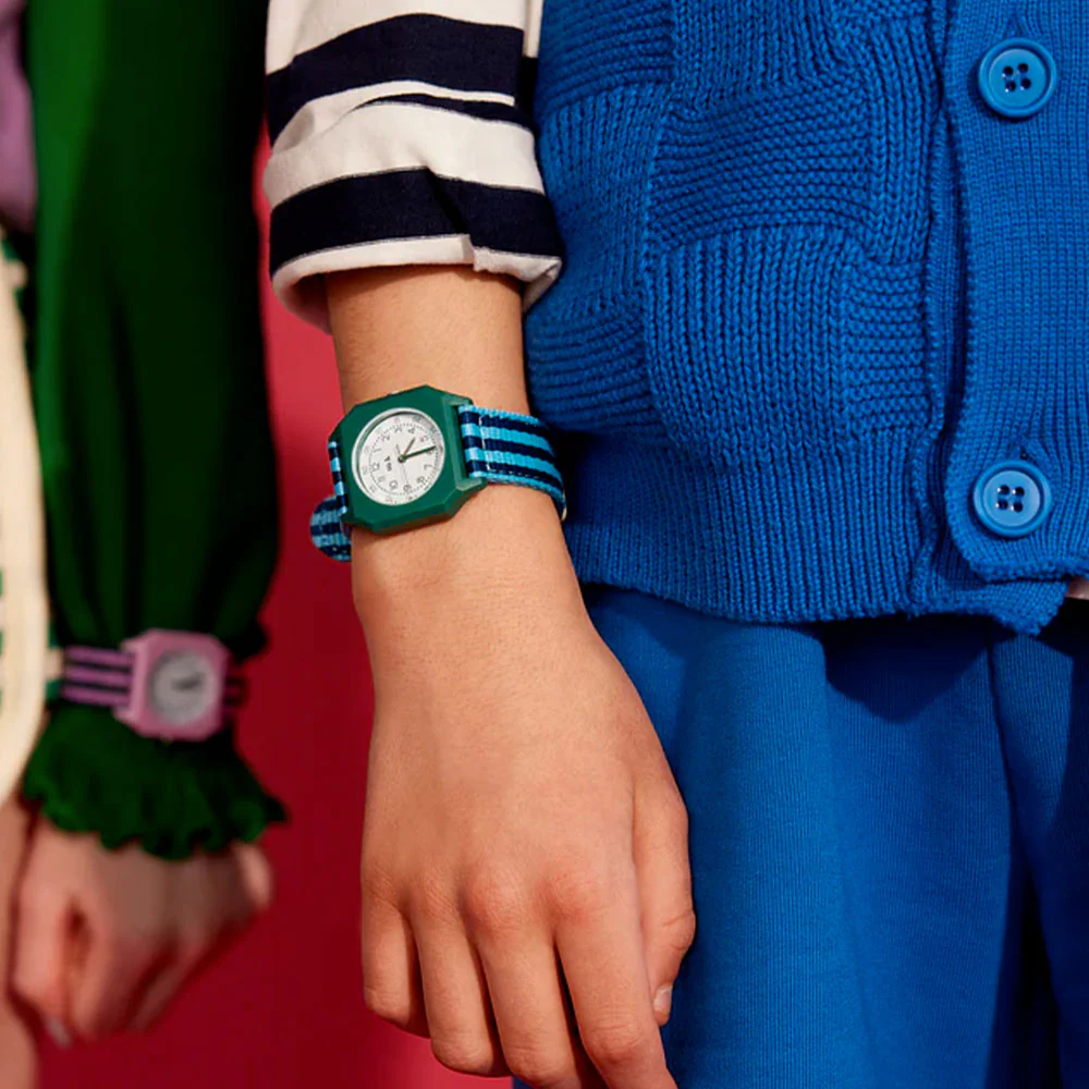 Mini Kyomo - Montre A day on Earth - Bleu & Vert - Image 3