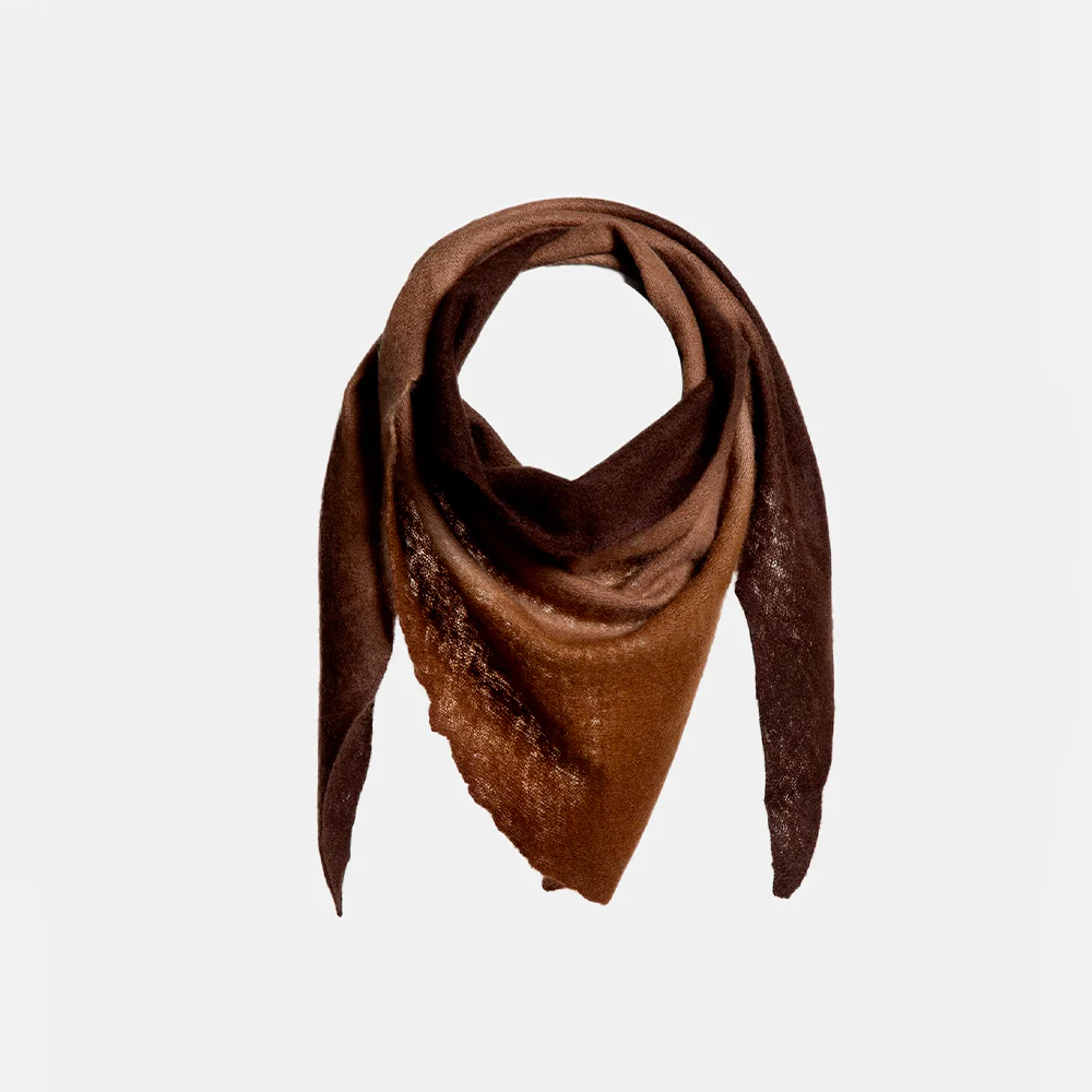 Mirror in the sky - Bandana Open Knitted - Marron