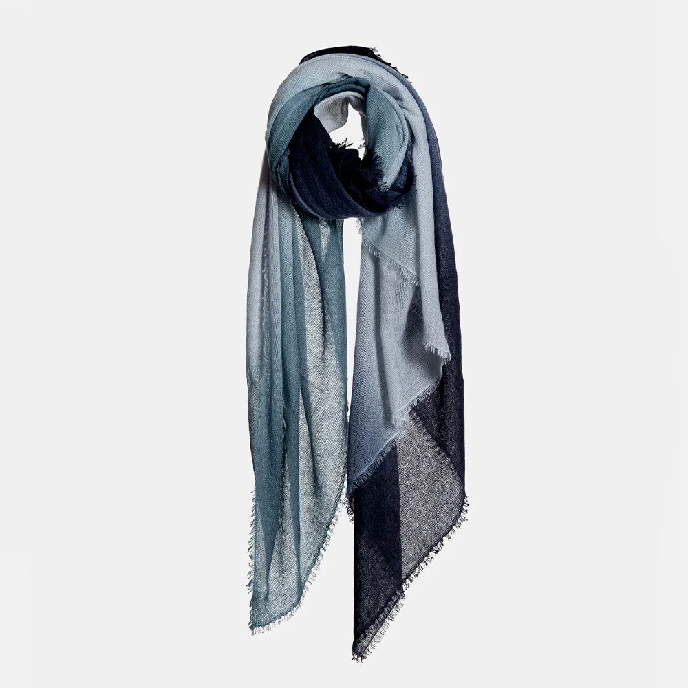 Mirror in the sky - Foulard Soho Baby - Bleu Wind