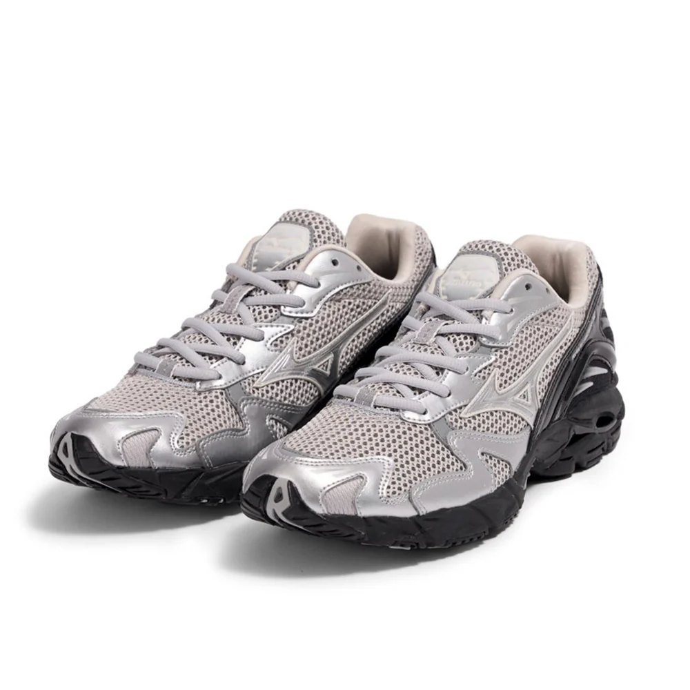 Mizuno - Baskets Wave Rider 10 - Noir Argent - Image 2