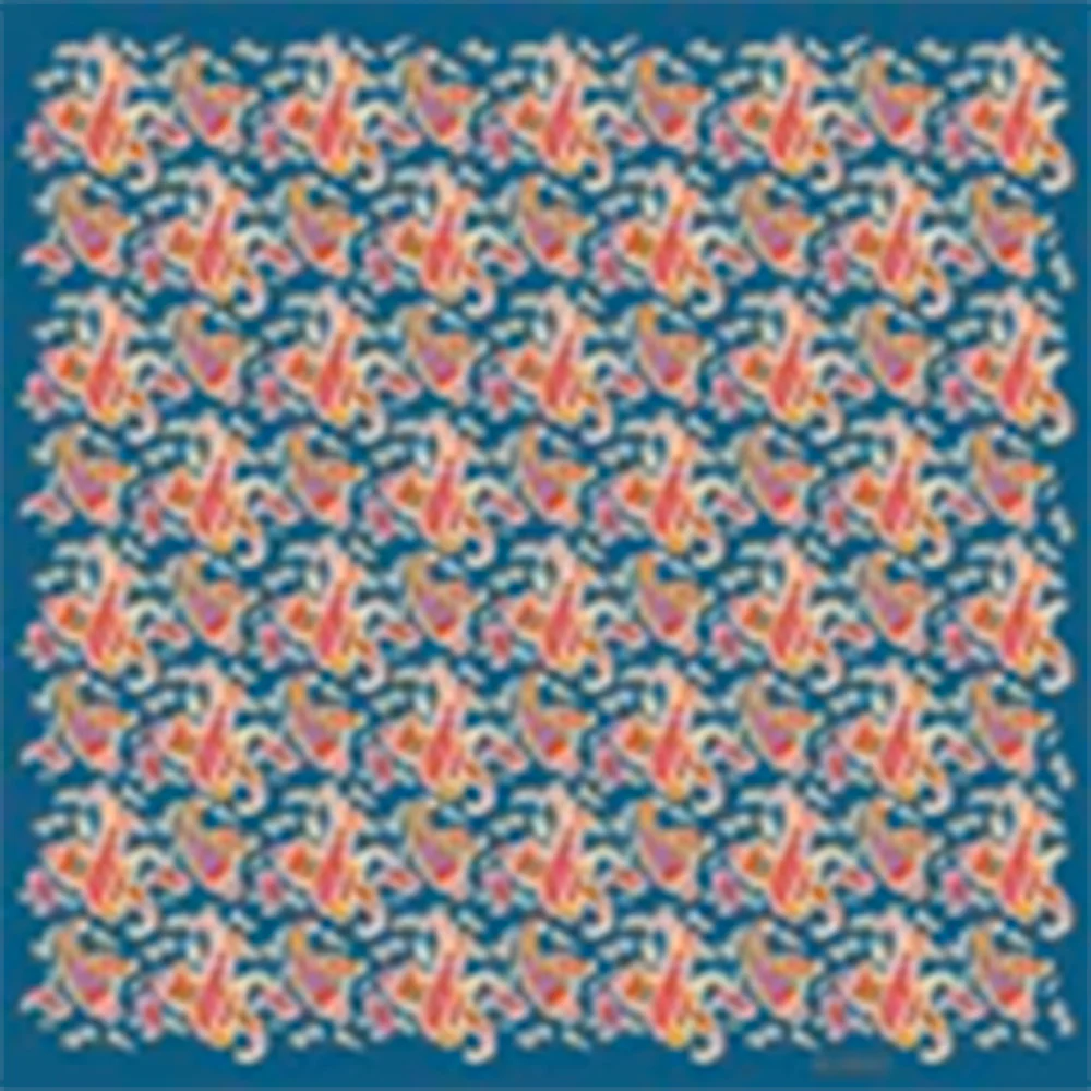 Moismont - Foulard Colibri N°763 - Indigo - Image 2